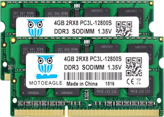 Barrette De RAM Crucial 4 Go DDR3L 1600 MHz SODIMM Pour Portable - 1.35V - Neuf Jamais Utilisé