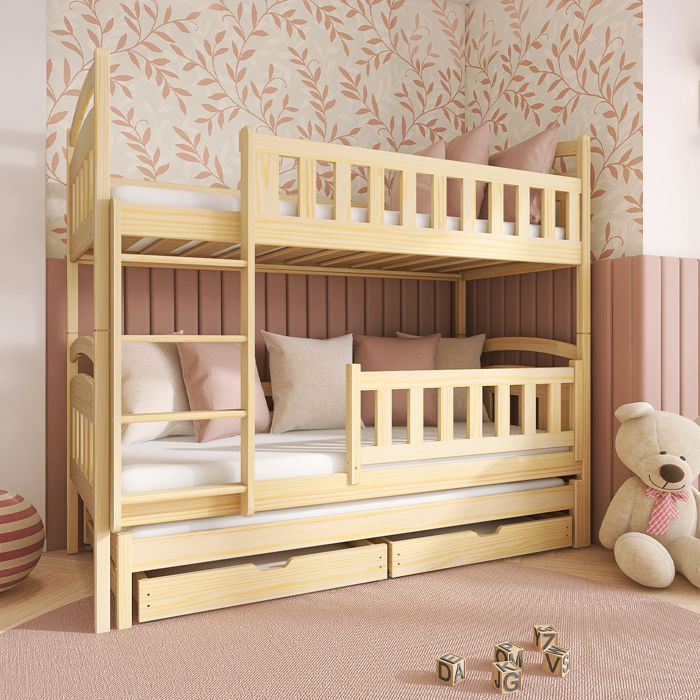 Lit superposé Petits-meubles - Jules - 208 x 97 x 164cm - Bois Lit superposé Petits-meubles - Jules - 208 x 97 x 164cm - Bois