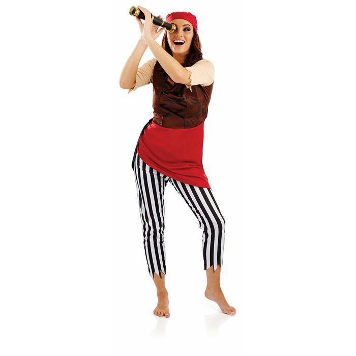 AYNKH Costumes de Pirate pour Femmes, Accessoires de Pirate Femmes, Bandanas,Bijoux de Perruque,Chaînes de Ceinture,Boucles d'oreilles,Colliers, Halloween,Mardi Gras,Costumes de Jeu de Rôle Femmes