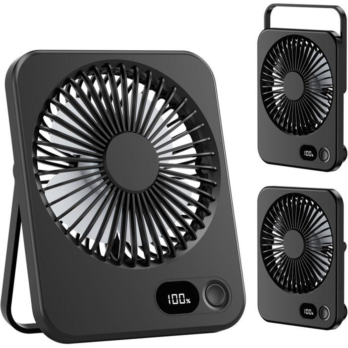 Ventilateur Portable Silencieux Ventilateur Main Pliable - Portable Et Silencieux Pour Sport, Camping, Voyages Ventilateur Main Rechargeable