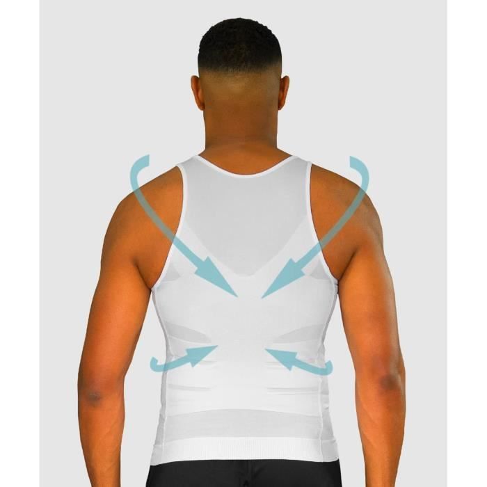 Débardeur Compression Homme Arjen Kroos - Maillot Gainant Ventre Plat Gilet Sport Sans Manches
