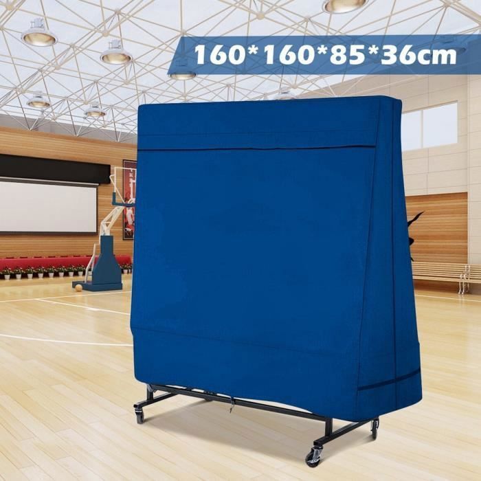 EudoER Housse De Protection Pour Table Ping-pong 420D Oxford Imperméable - 185x165x70cm, Avec Fermeture éclair, Sangles, Vert