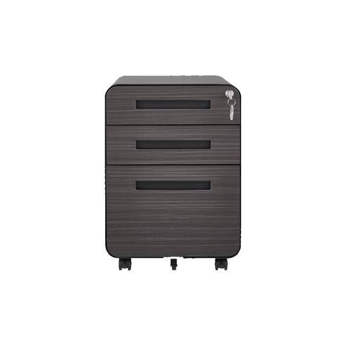 armoire de bureau Classeur mobile 3 tiroirs noir - Bureau rangement A4 - Acier résistant - 5 roulettes - Antibasculement armoire de bureau Classeur mobile 3 tiroirs noir - Bureau rangement A4 - Acier résistant - 5 roulettes - Antibasculement
