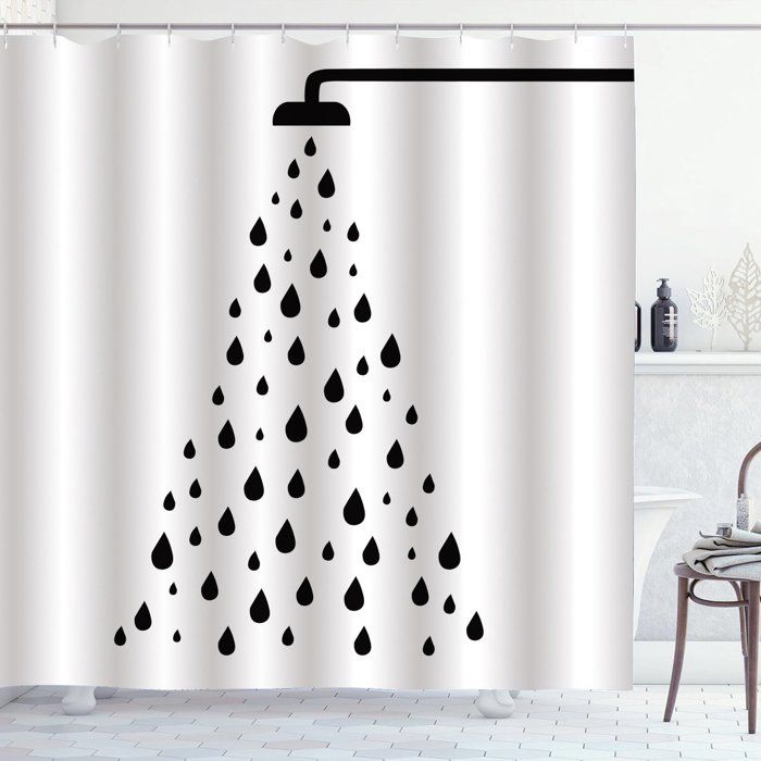 Rideau De Douche Anti-moisissure Motif Fleurs De Cerisier 3D - 180x200 Cm, Polyester Imperméable, Avec 12 Crochets - 13