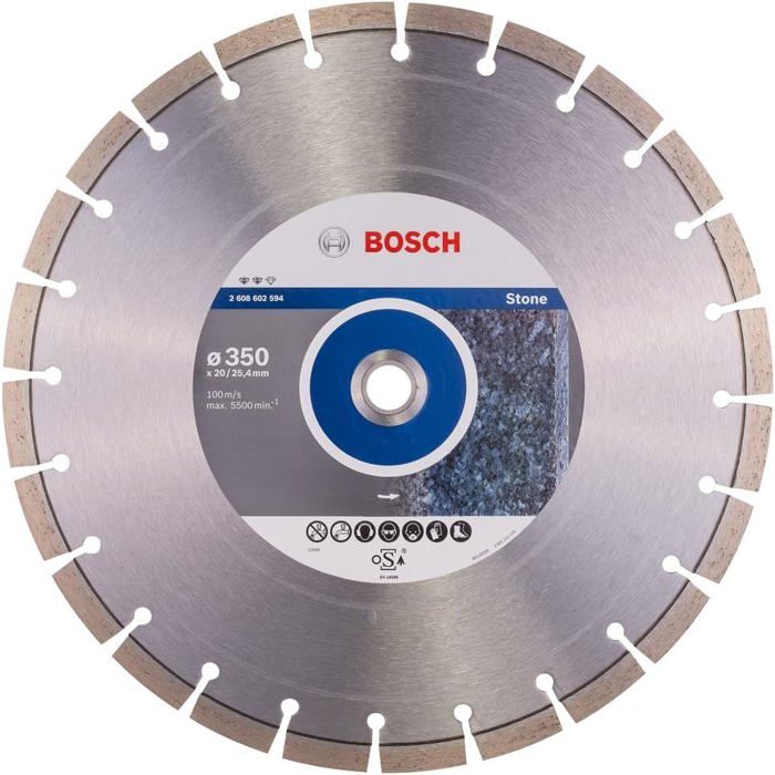 Disque diamant Expert for Stone Ø 350 AL 2025 40 BOSCH 2608602594 - vue 2