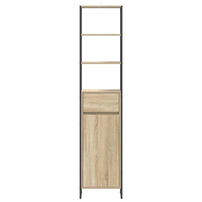 Moderne Cabinet de salle de bain SOLOMOON ARMOIRE WC avec tiroir Sonoma 40x30x180 cm MM1198