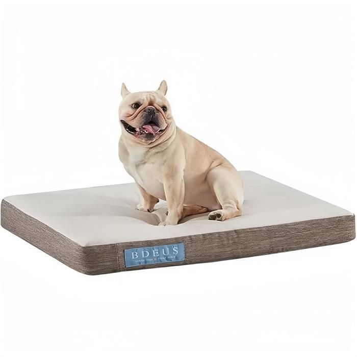Meilleurs prix pour Matelas Orthopédique Mémoire de Forme pour Chien et Chat Housse Amovible Lavable Confort Gel &Support Articulations-91.5x127x10 cm