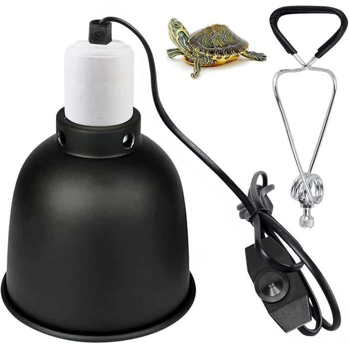 Comparer les prix de Lampe De Terrarium En Aluminium 5 5 Pouces Chauffante Pour Tortues Lézards et Amphibiens