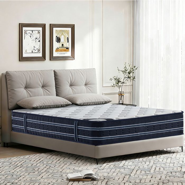 Matelas 140x190 cm Ép 30cm Matelas Luxe Mousse RH + Mémoire de Forme Hypoallergénique Soutien Parfait Certifié Oeko-TEX®