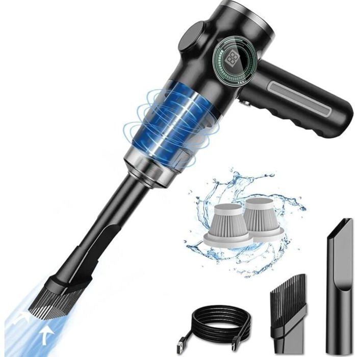 Aspirateur de voiture - - 29000Pa 120W rechargeable avec écran LCD - pour nettoyage intérieur automobile et usage domestiq ENEVAOCT