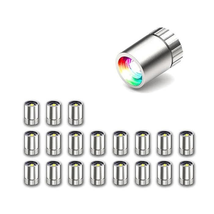 Lot de 20 mini-lampes LED petites lampes pour loisirs créatifs fonctionnant sur piles (multicolores).