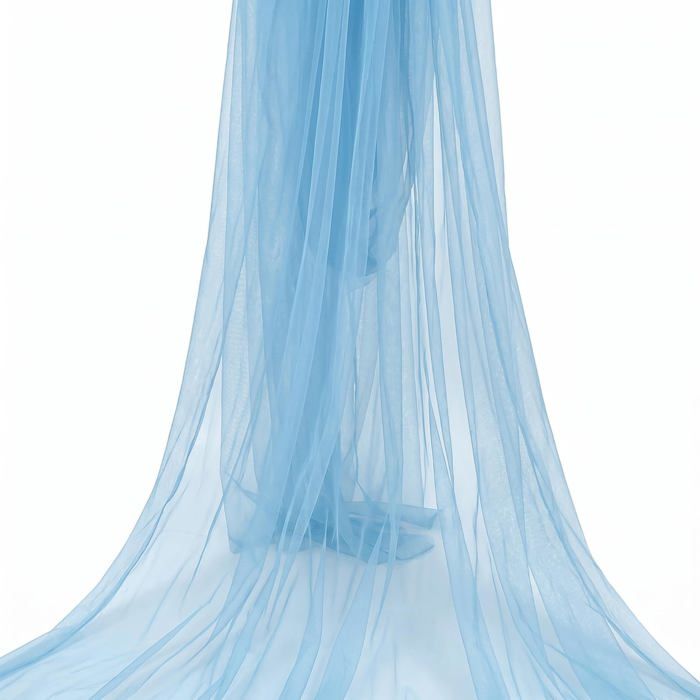 Tissu Tulle Organza Bleu Ciel 3m x 160cm pour Ruban/Décoration Mariage/DIY/Table/Arche/Jupe Tulle Fête XSHWYAN