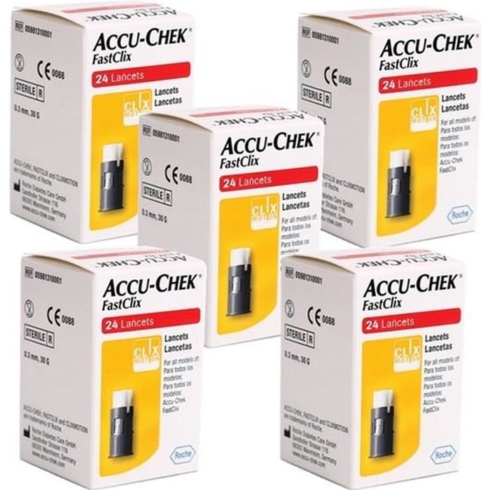 AccuChek FastClix Lancets 120'S (5box） Cdiscount Informatique