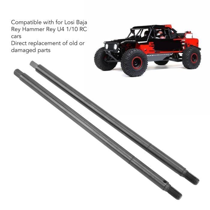 Bras Arrière (trailing Arm) En Aluminium 7075 Pour Losi Super Baja Rey 2.0 1/6 - Marque KEBEILEE, Couleur Argent