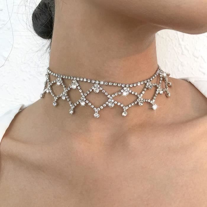 Collier ras deals de cou mariage