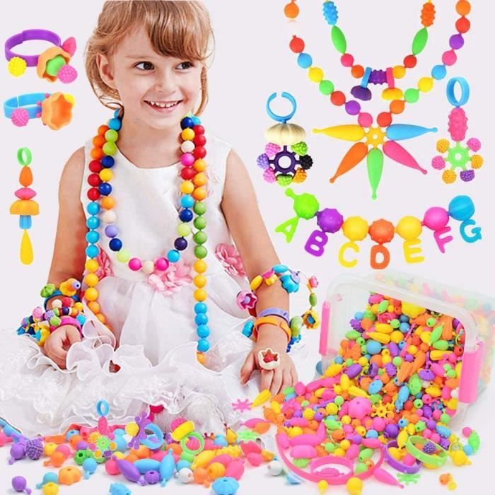 Jouet pour Enfants Filles 6 ans,4000 Pcs Perles de Bracelet pour la  Fabrication de Bijoux de Bracelet Artisanat de Bricolage - Cdiscount Jeux -  Jouets