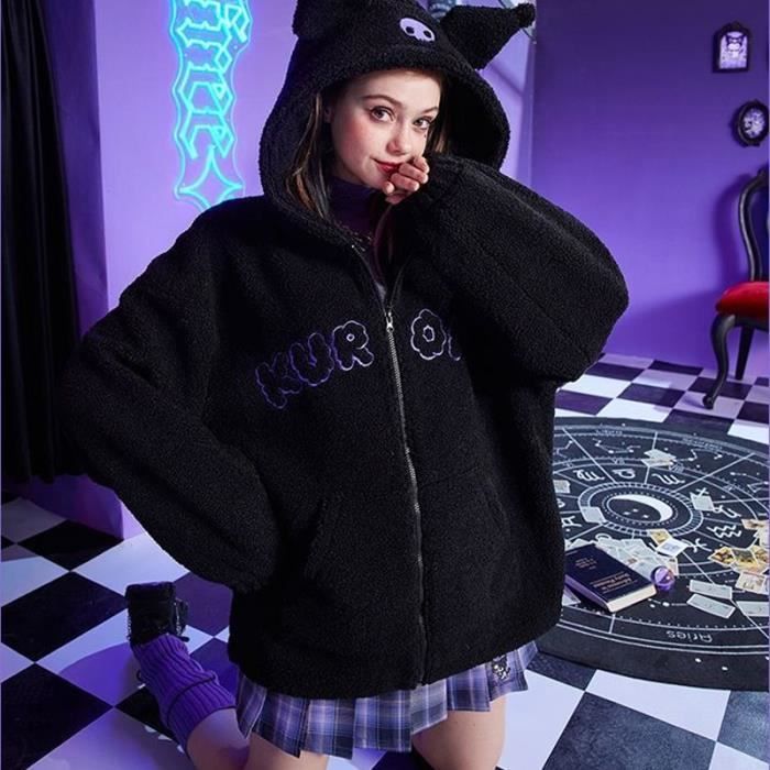 L kuromi Sweat capuche Kuromi pour femme cardigan zipp