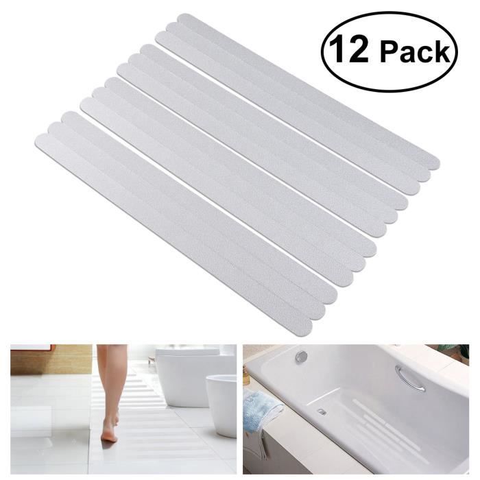 Ounona 12/ pcs antid/érapant Bandes Stickers pour bain//douche Blanc