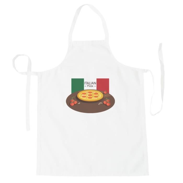 Tablier Nouveau Fond De Pizza Italienne Tablier H373b Achat Vente Tablier De Cuisine Cdiscount