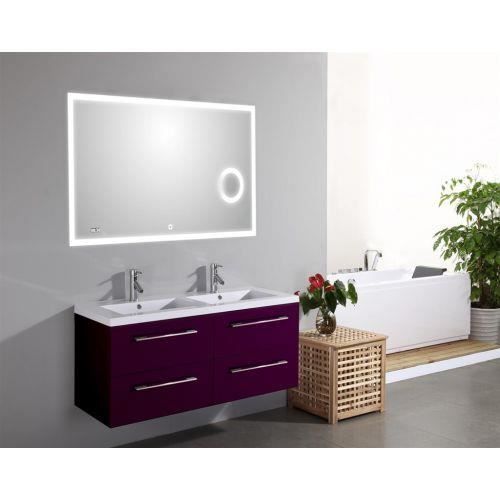 Meuble Double Vasque 120 Prune Infinity Neo Achat Vente