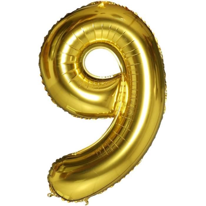 DekoRex Ballon d'or 80cm Anniversaire Mariage Déco (chiffre 15 DekoRex Ballon d'or 80cm Anniversaire Mariage Déco (chiffre 15