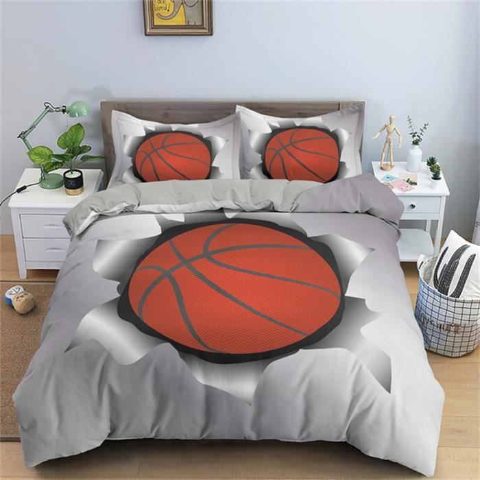 1 Personne Housse de Couette 140x200 Basket-Ball 3D Parure de lit Enfants  Garçons Ados Sportif Style Literie Simple et 1 Taies d'oreiller :  : Cuisine et Maison