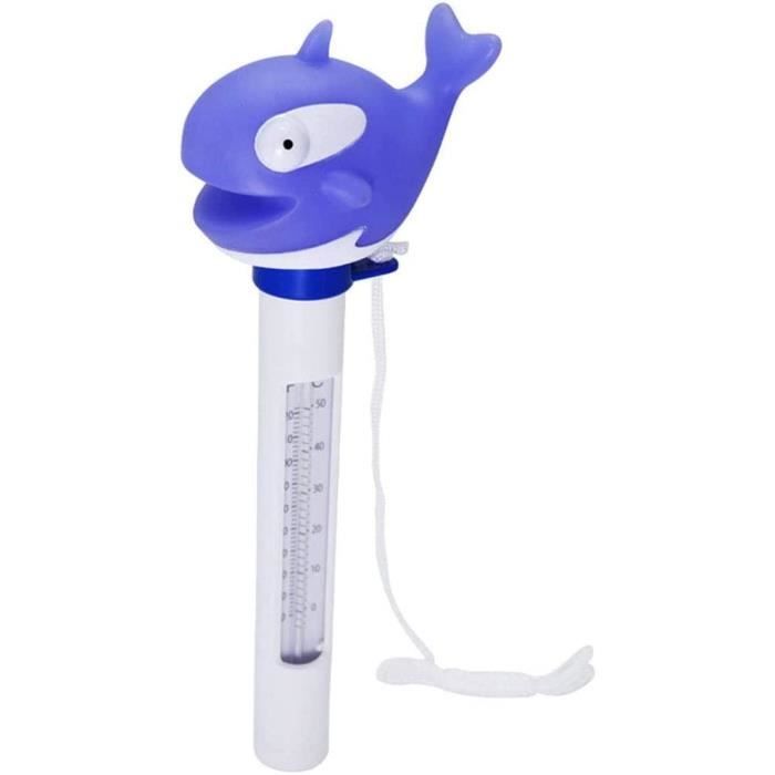 Thermomètre Flottant Pour Piscine En Forme De Requin - écran Facile à Lire, Plage -10°C à 50°C, Pour Spa, Bain