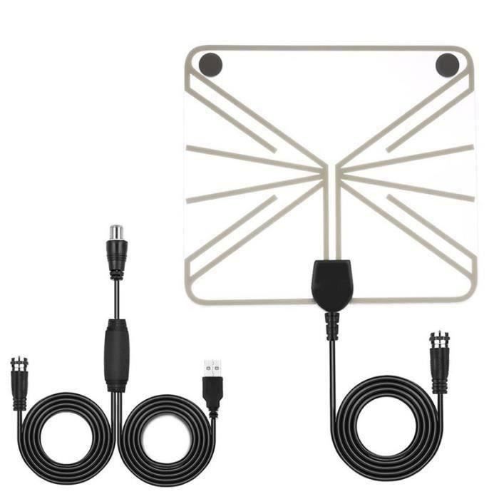 Antenne De Television Numerique Hd En Interieur Avec Un Amplificateur A Longue Portee De 50 Milles Cable Coaxial A 10 Antenne Rateau Avis Et Prix Pas Cher Cdiscount