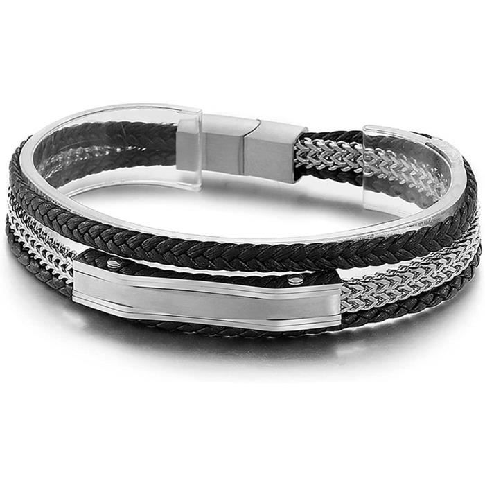 Bracelet Acier Inoxydable Homme Bracelet Deloche Acier Inoxydable