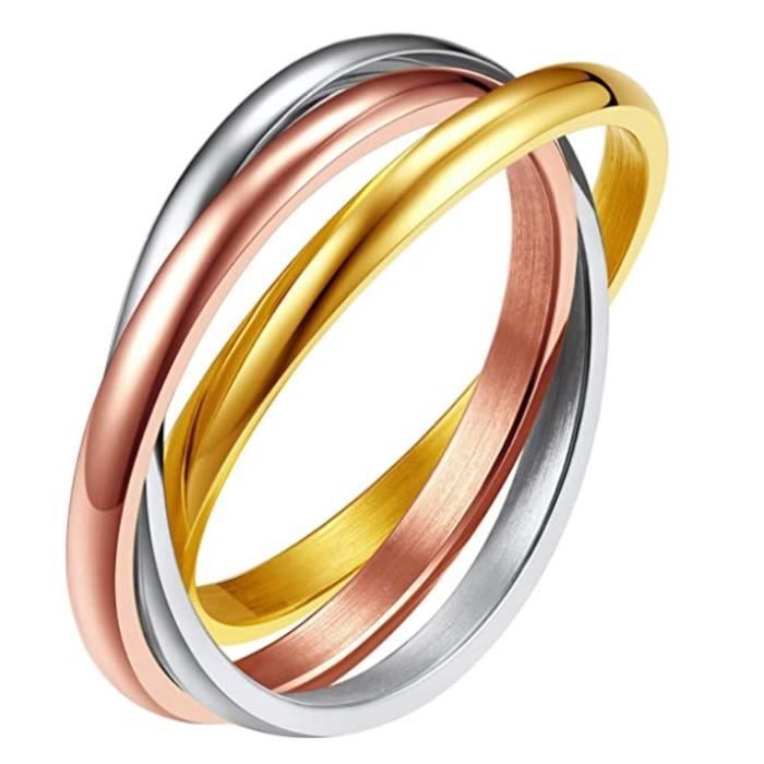Bague discount anneaux croisés
