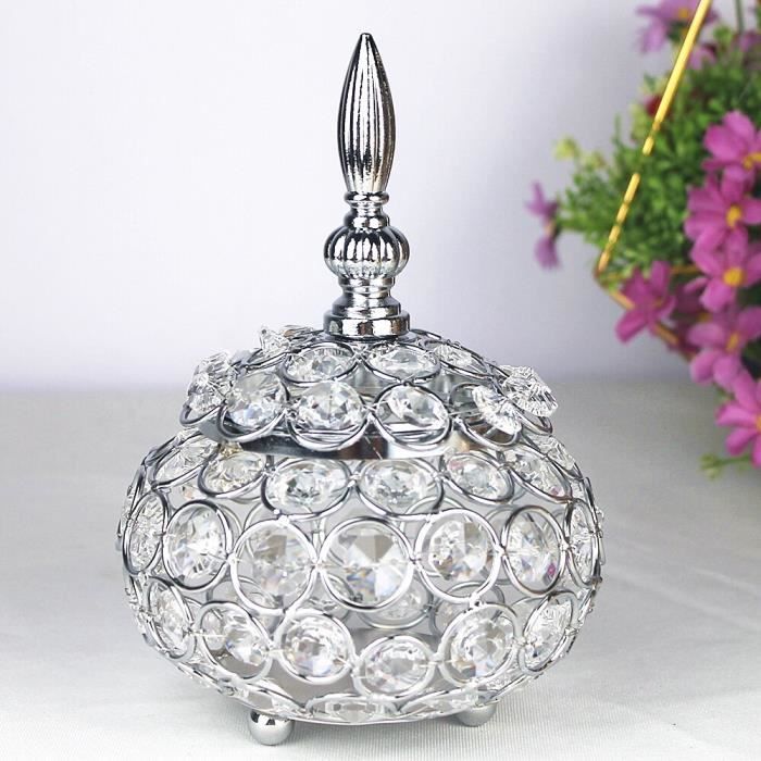 Chandelier De Mariage 3 Branches Or - Bougeoir Décoration Table - Alliage Zinc - Atmosphere Romantique