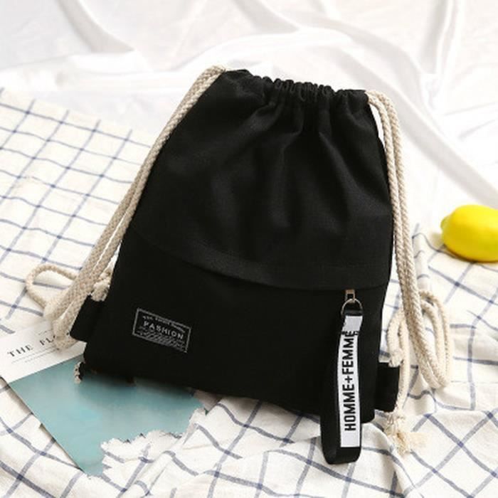 Sac De Rangement Extérieur 4x6 Pouces - Nylon 210T Imperméable, Cordon De Serrage - Pour Camping, Randonnée, Voyage, Noir