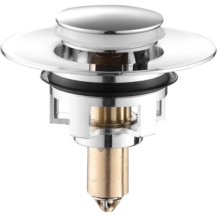 Guanyj Bouchon de Baignoire Universel pour Lavabo de Salle de Bain Universel Bonde de Lavabo Pop-Up Bonde et Clapet Baignoire en Acier Inoxydable et Cuivre Pur pour Lavabo De Cuisine 34mm ~ 38mm