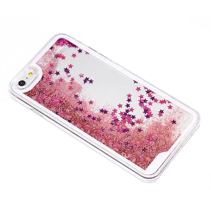 coque iphone 6s rose paillette