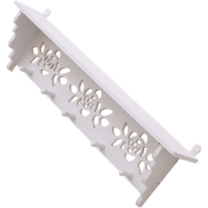Étagères Flottantes En Bois De Paulownia - Lot De 4, 40 Cm, Style Rustique, Charge Max 10 Kg, Facile à Installer - 4