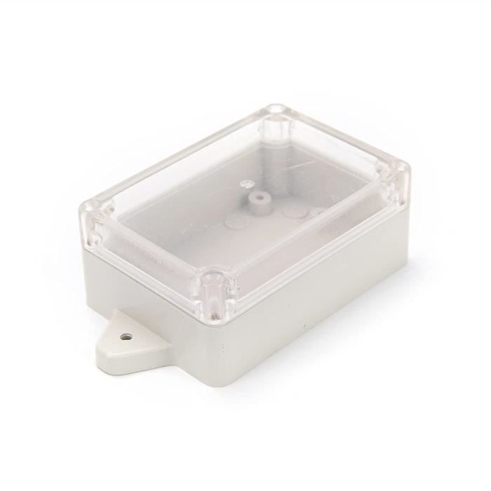 Boîte De Jonction Plastique - Lot De 2 - Dimensions 80x50x26 Mm (extérieur) - ABS - Pour Câblage, électronique, Bricolage
