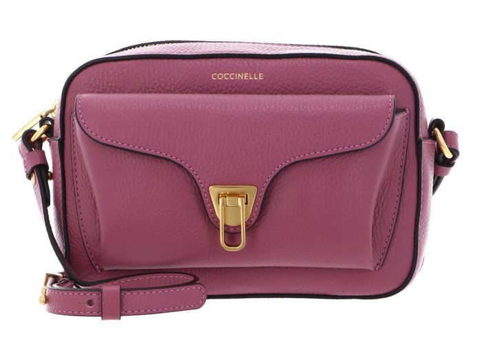 Sac Bandoulière Coccinelle Best Crossbody Bag Cuir Véritable - Ribes Framboise, Élégant Et Pratique
