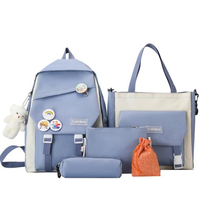 Cartable Fille IvyH 3 En 1 - Sac à Dos école Primaire Avec Lunch Box