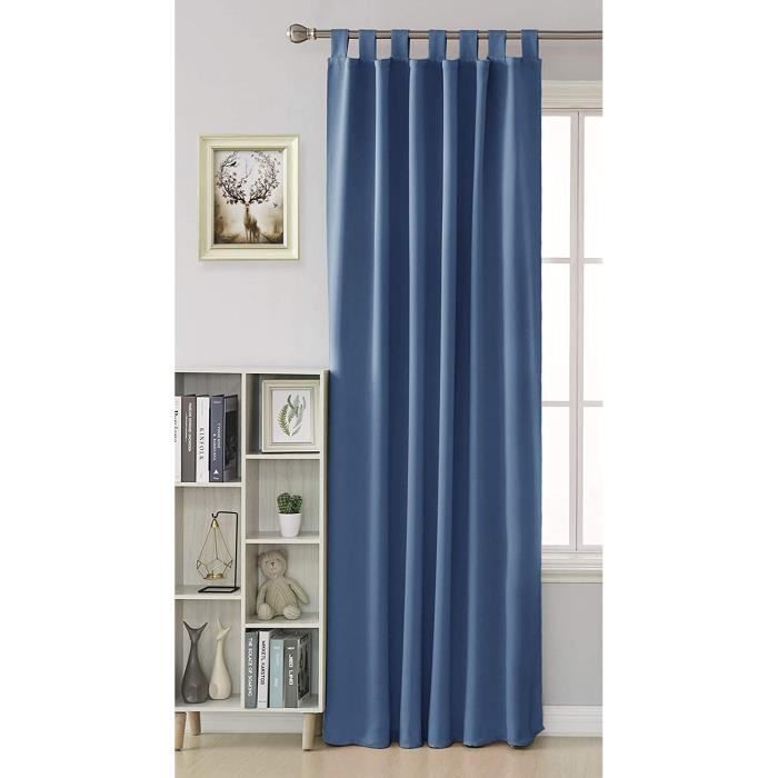 Rideau Occultant Milano En Velours - Rouge 235x135 Cm - Passants Et Cordon De Serrage Inclus