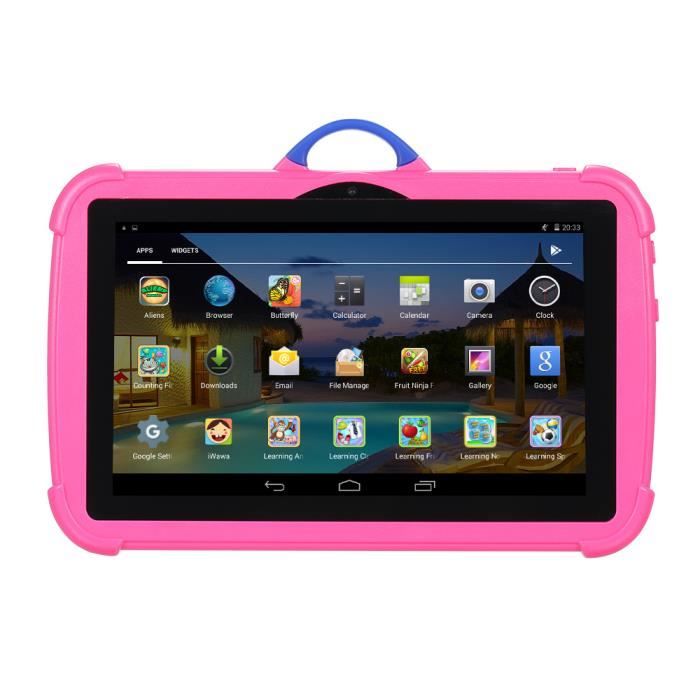 2 White Tablette Enfant - Ecran 7- RAM 2 Go - ROM 16Go - Caméra 0.3  Mégapixels - Vert - Prix pas cher