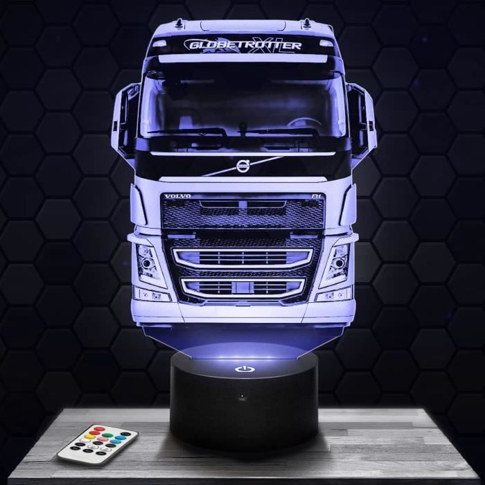 Décoration Chambre Géek Lampe 3D Delo Rean Retour Vers Le Futur - Veilleuse Tactile LED (Illusion Optique) - Cadeau Original Cadeau Original Fan