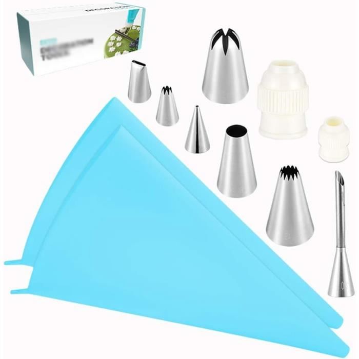 Lot De 27 Douilles Russes Pour Glaçage De Gâteaux, 12 Douilles Russes, 2 Douilles à Douille