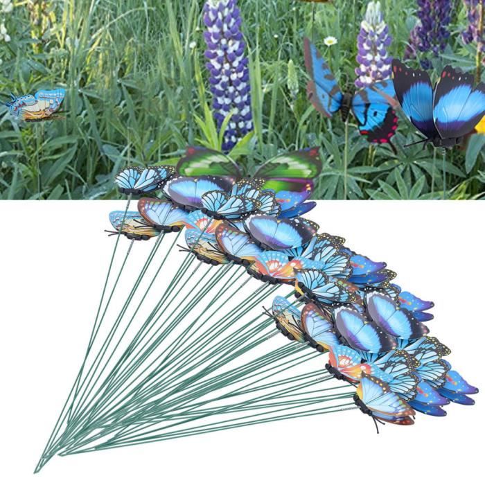 Sdmax Lot De 4 Décorations De Jardin En Forme De Papillon Coloré Pour