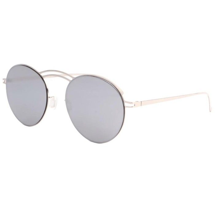 Eye Wear Lunettes de soleil miroir argent en aluminium Saky Gris