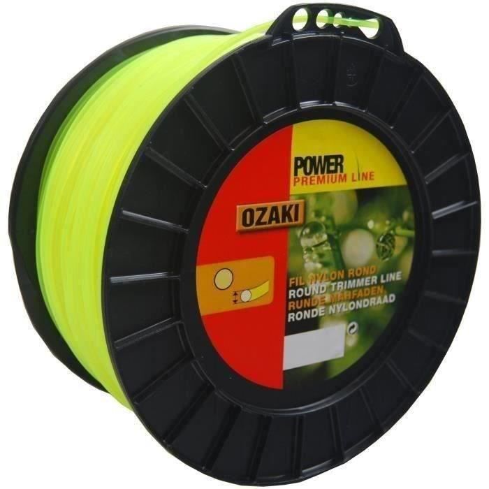 Bobine fil nylon rond OZAKI PREMIUM - Longueur: 169m , Ø: 3,00 mm