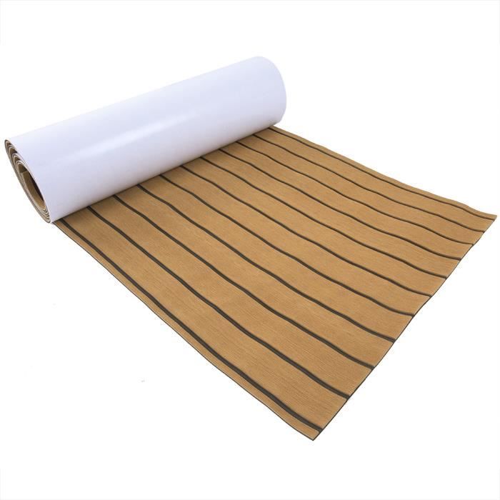Tapis De Sol En Teck EVA Mousse Pont Tapis De Sol Pont De Bateau Marron 190x70x06cm 84175932