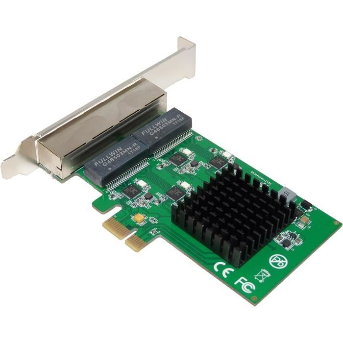 Carte Réseau PCIe KALEA-INFORMATIQUE 6 Ports RJ45 Gigabit Ethernet (10/100/1000 Mb/s)