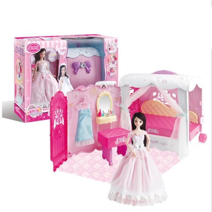 2-7 ans jouets pour filles enfantine rêveuse princesse poupée fille poupée  habiller ensemble boîte-cadeau d'anniversaire cadeaux heureux pour enfants