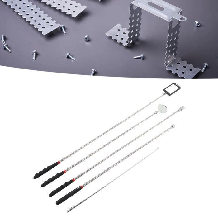 Glarks - Lot De 5 Plateaux Magnétiques + Pince Ramasse-outils Pour Boulons, Vis, écrous, Pièces Métalliques | Organisez Votre Atelier Sans Perdre Une Vis ! - 6
