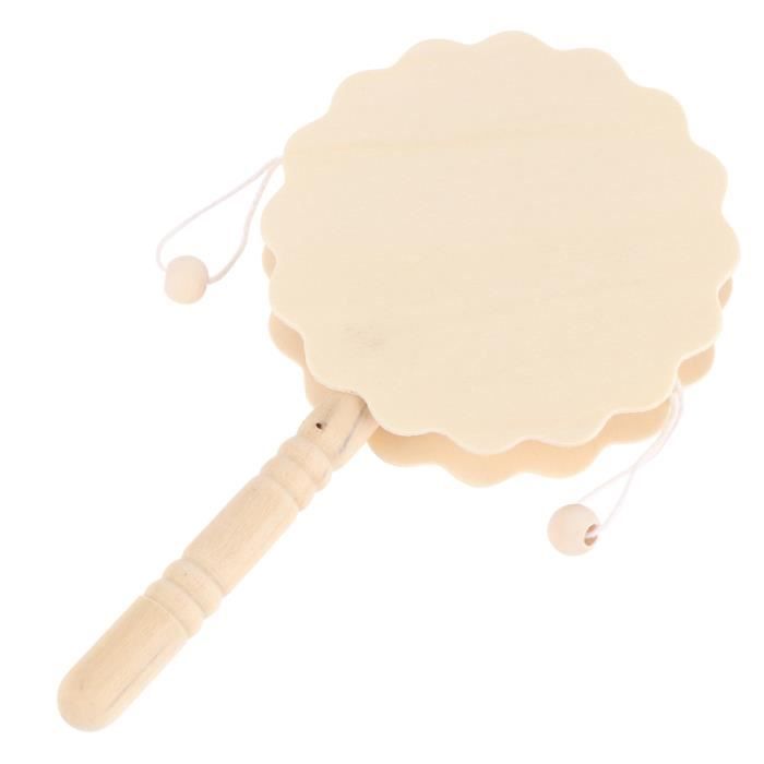 Glixoft Tambour Ethnique Océan, Tambour À Main en Bois, Tambour De Glixoft Tambour Ethnique Océan, Tambour À Main en Bois, Tambour De